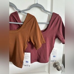 Lululemon ribbed held tight tee bundle